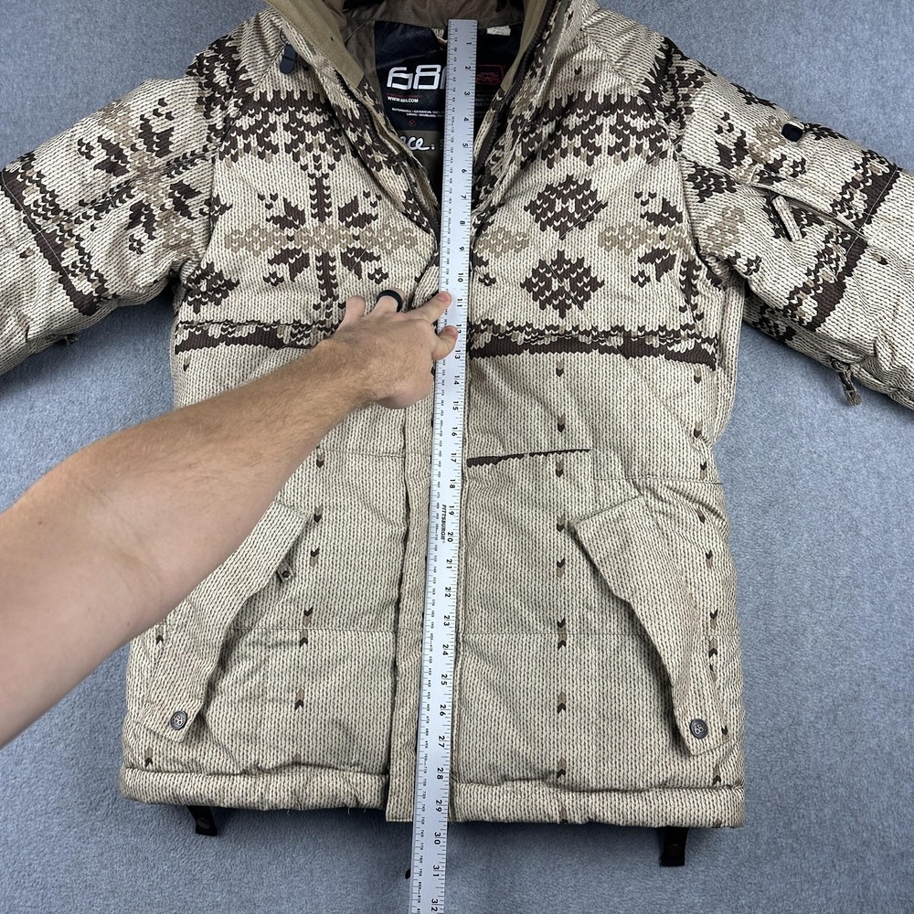 686 Jacket Mens Small Tan Brown Snowboard Ski Hooded Insulated Limited Edition - Picture 7 of 16